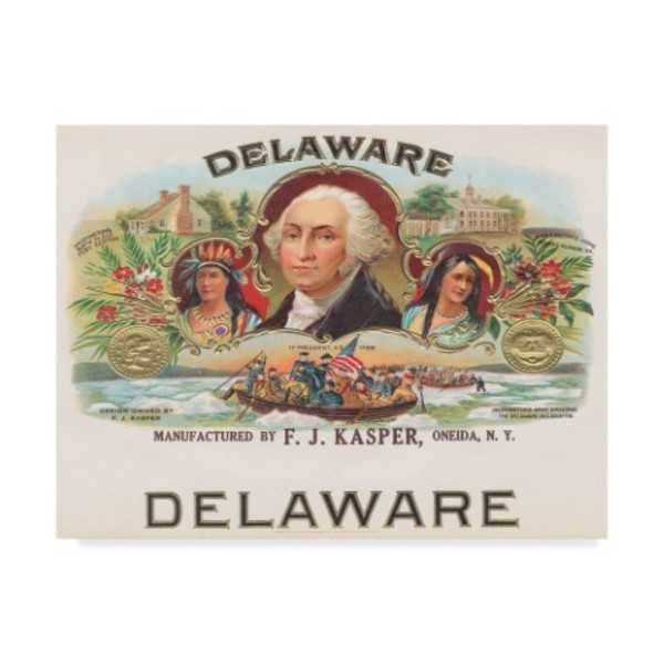 Trademark Fine Art Art Of The Cigar 'Delaware Cigar' Canvas Art, 18x24 ALI38879-C1824GG